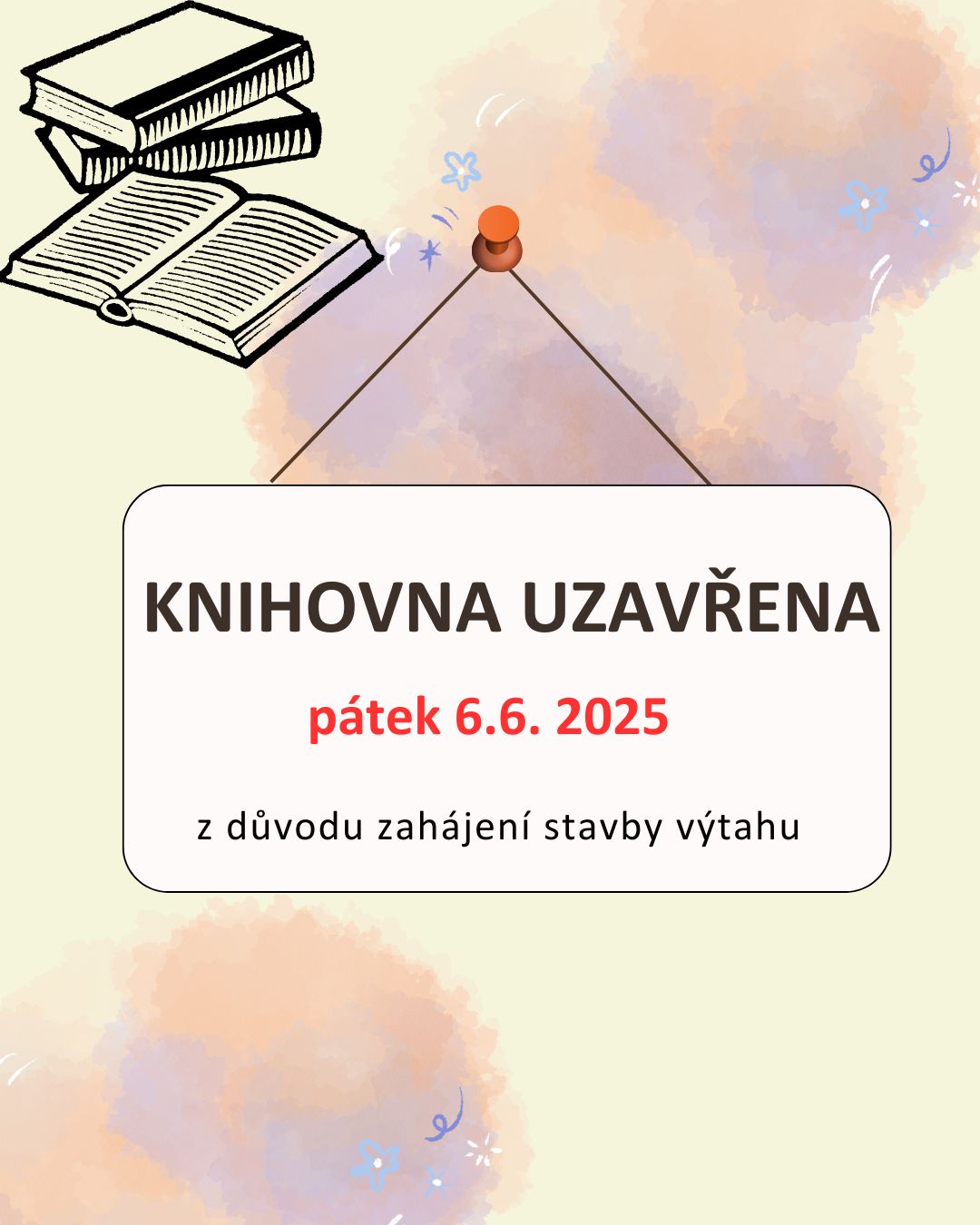 Knihovna uzavřena