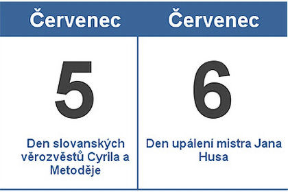 Státní svátky 5. a 6.7.2023 ZAVŘENO